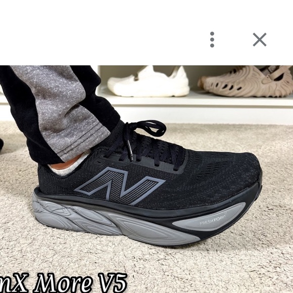 New Balance Fresh Foam X More v5 Sneakers Sz 11 2E Black/Linen/Silver Outdoor - Picture 10 of 10